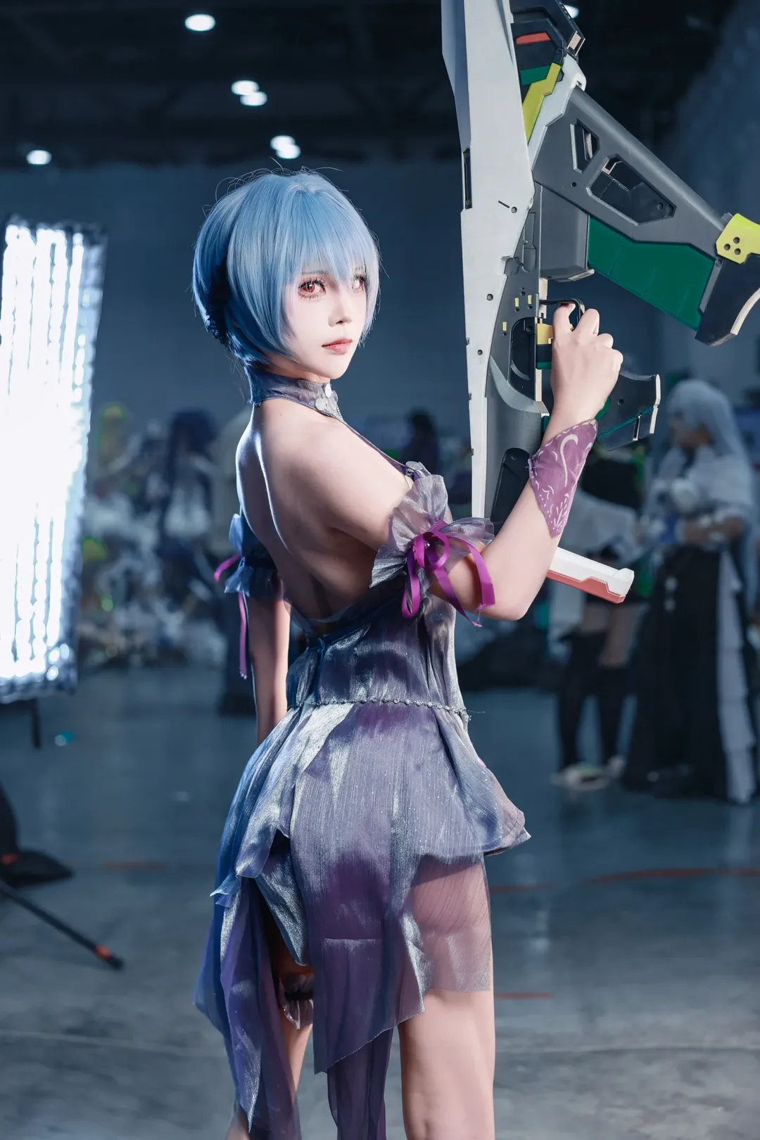 绫波丽cos, 新世纪福音战士, 胜利女神NIKKE, cosplay场照, 南宁漫展 - 第4张