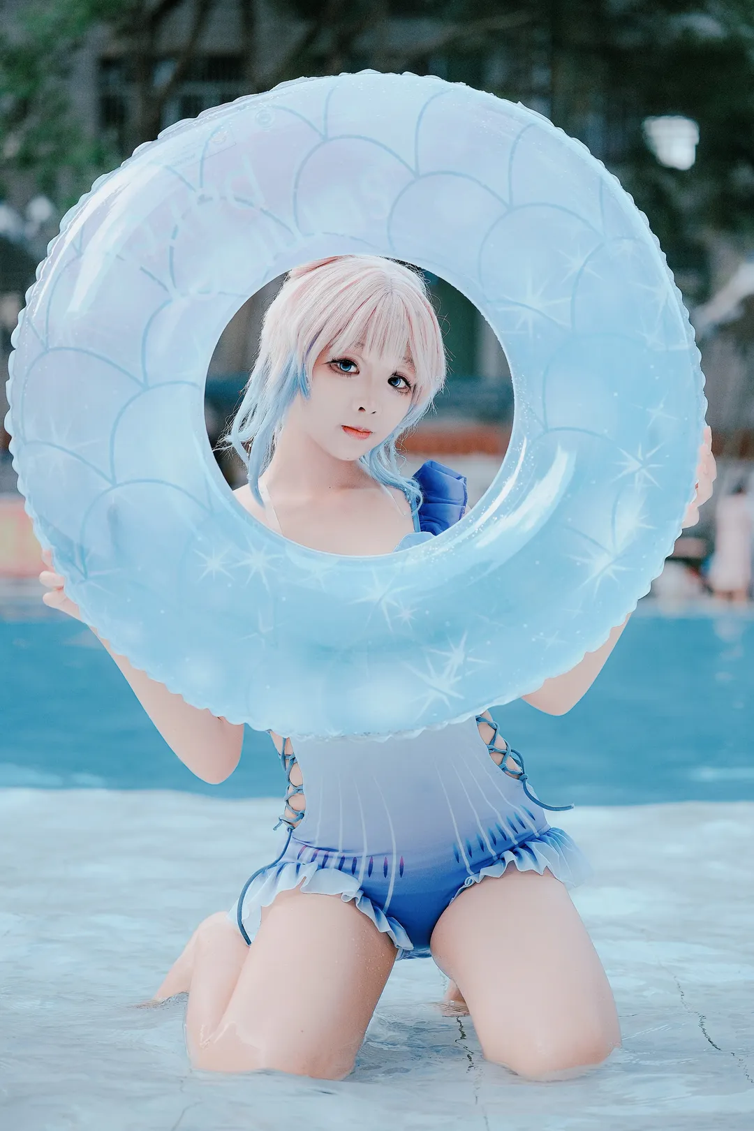 原神, 珊瑚宮心海 コスプレ, 二次元コスプレ, 夏の清涼感, 水着コーデ - 1枚目