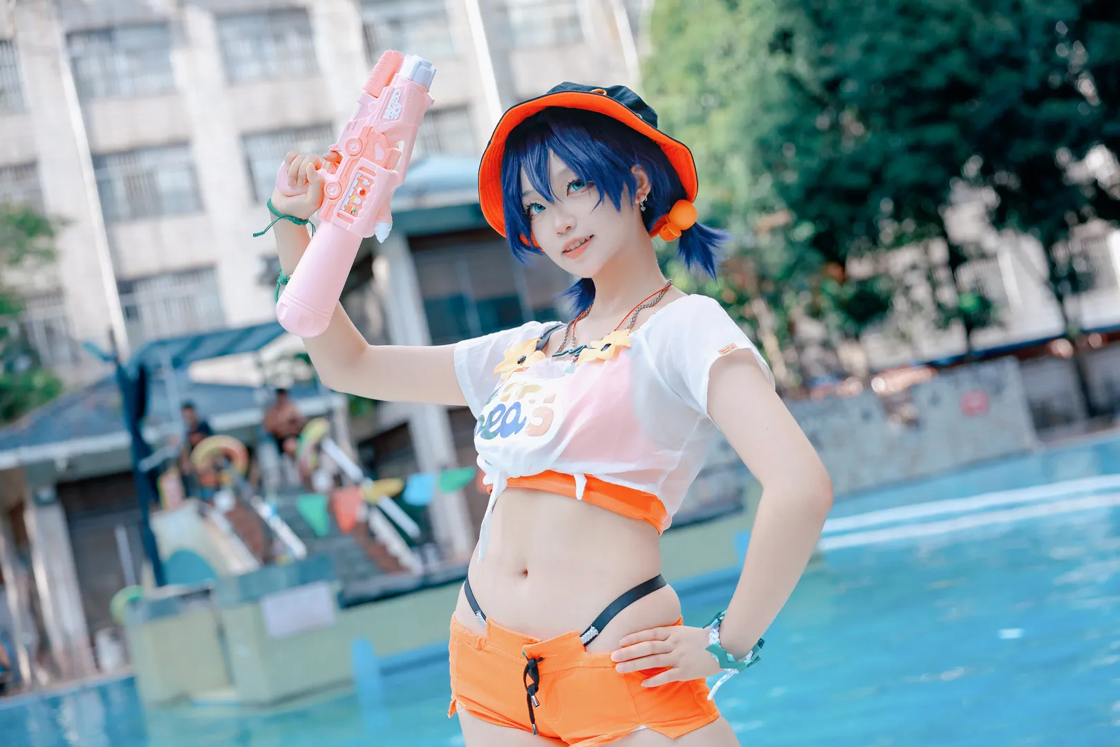 绝区零, 二次元, 泳装cos, 夏日cosplay, 玲cos