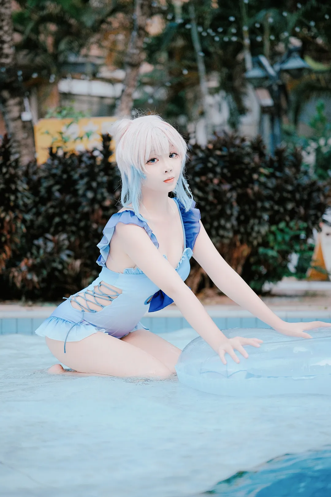 原神, 珊瑚宫心海cos, 泳装cos, 二次元cosplay, 夏日写真