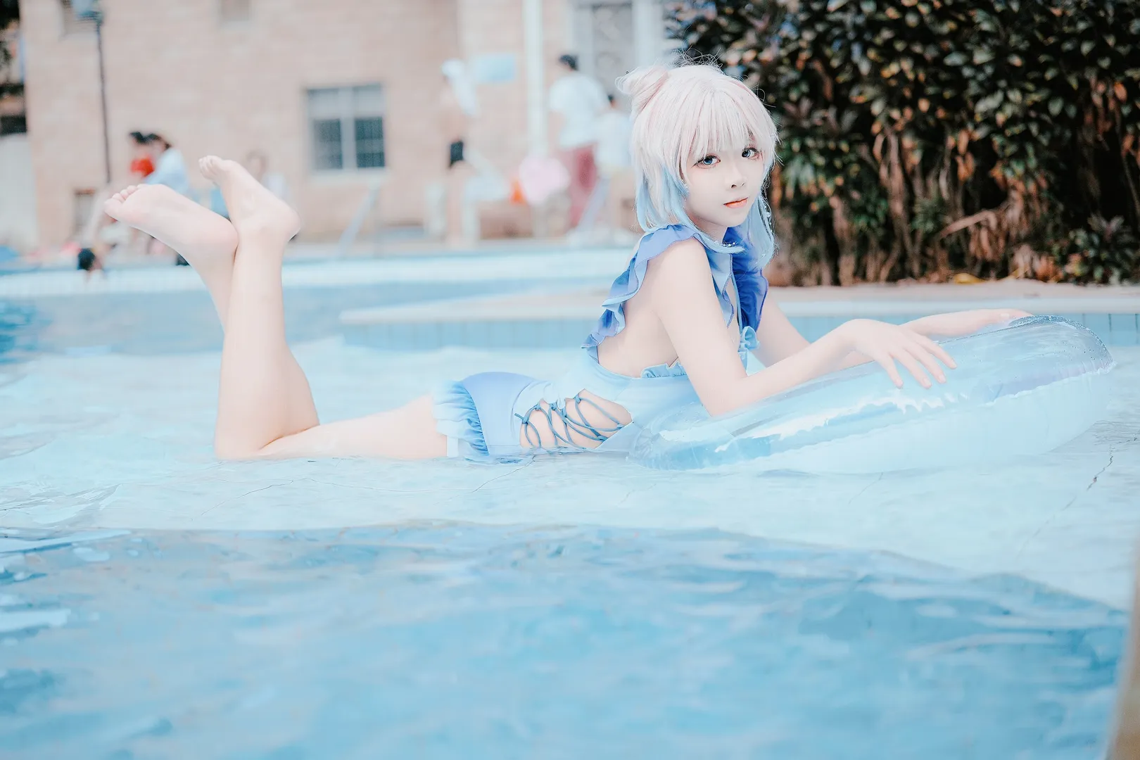 原神, 珊瑚宫心海cos, 泳装cos, 二次元cosplay, 夏日写真 - 第2张