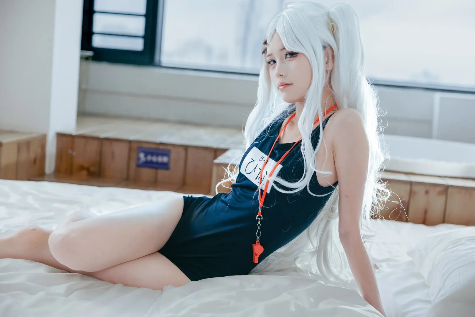 ブルーアーカイブ, 空崎ヒナ コスプレ, 二次元コスプレ, スクール水着, 風紀委員 - 2枚目