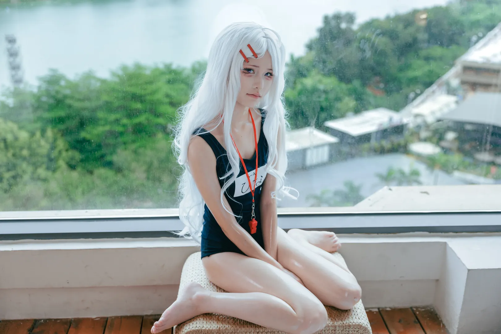 ブルーアーカイブ, 空崎ヒナ コスプレ, 二次元コスプレ, スクール水着, 風紀委員 - 4枚目
