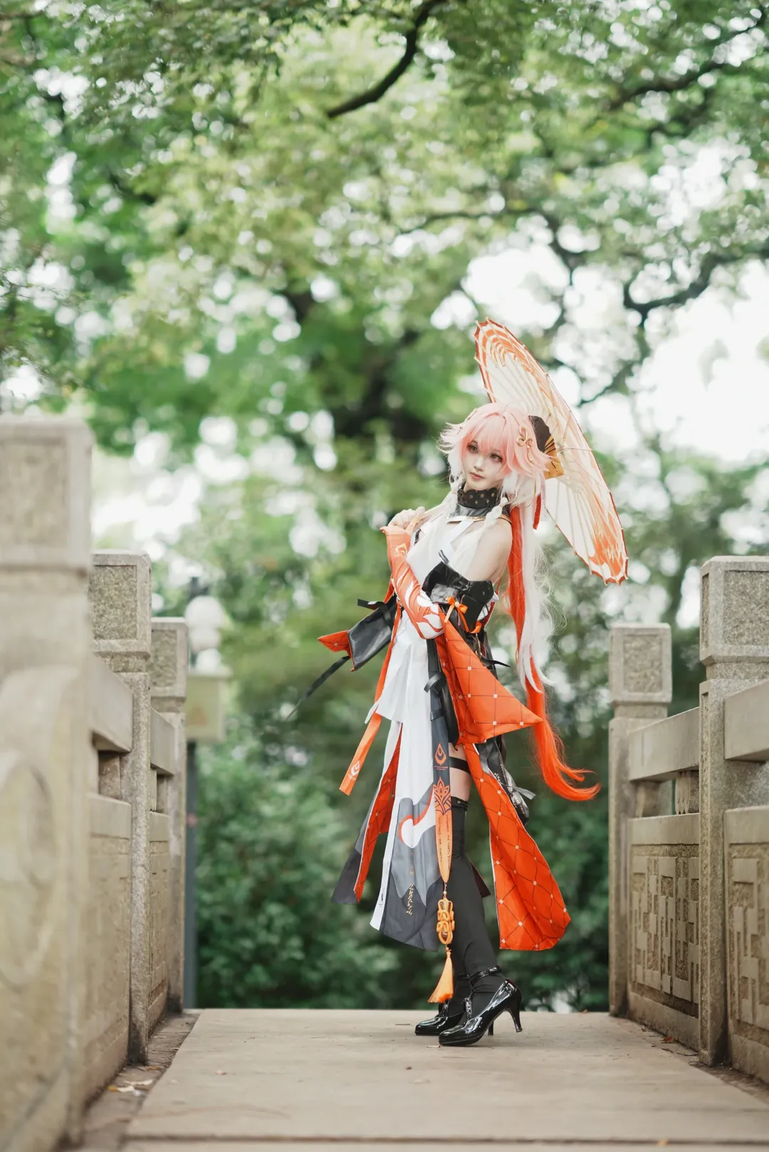 鸣潮, 长离cos, cosplay正片, 园林外景摄影, 长沙打卡 - 第2张