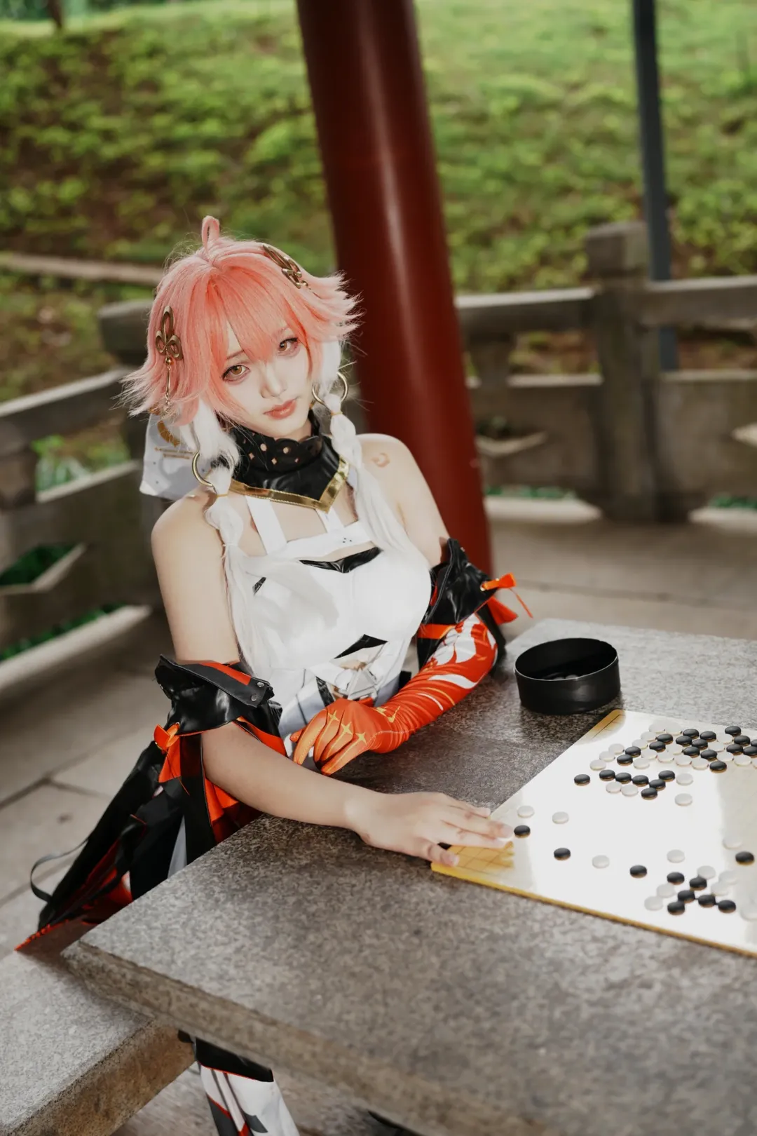 鸣潮, 长离cos, cosplay正片, 园林外景摄影, 长沙打卡 - 第4张