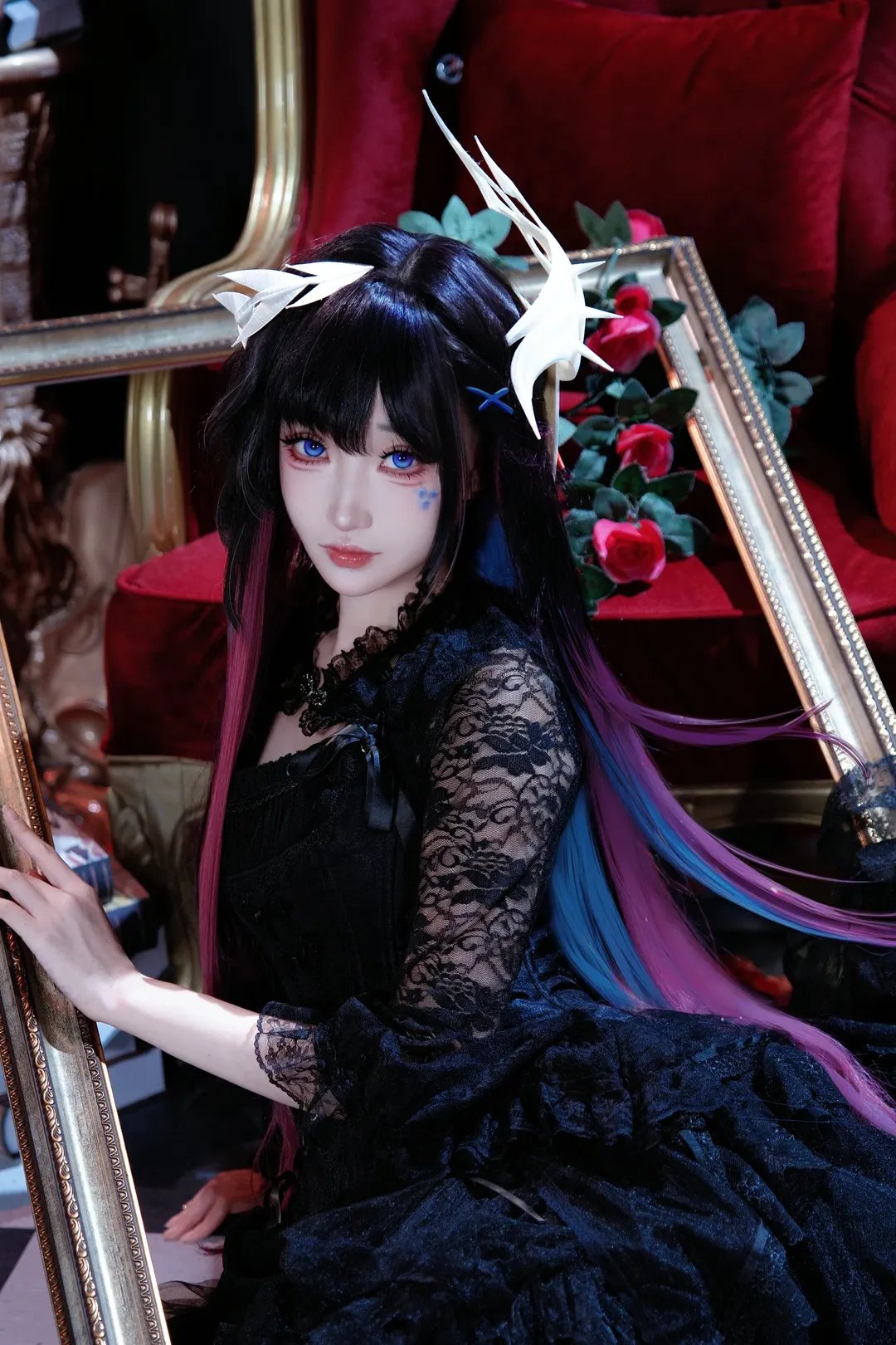 崩坏星穹铁道, 海瑟音cos, 哥特风cosplay, 二次元私设, 复古氛围感摄影 - 第1张