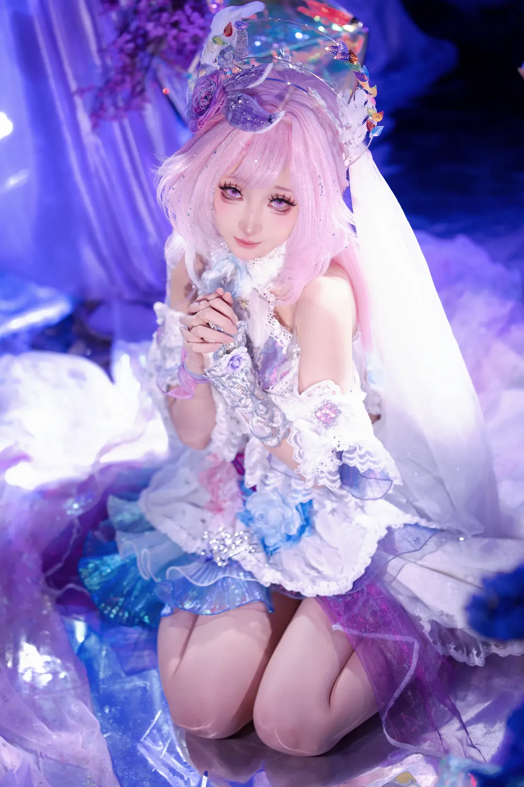 キュレネ コスプレ, 崩壊：スターレイル, コスプレ写真, オンファロス, 夢幻的なエルフ風コスプレ