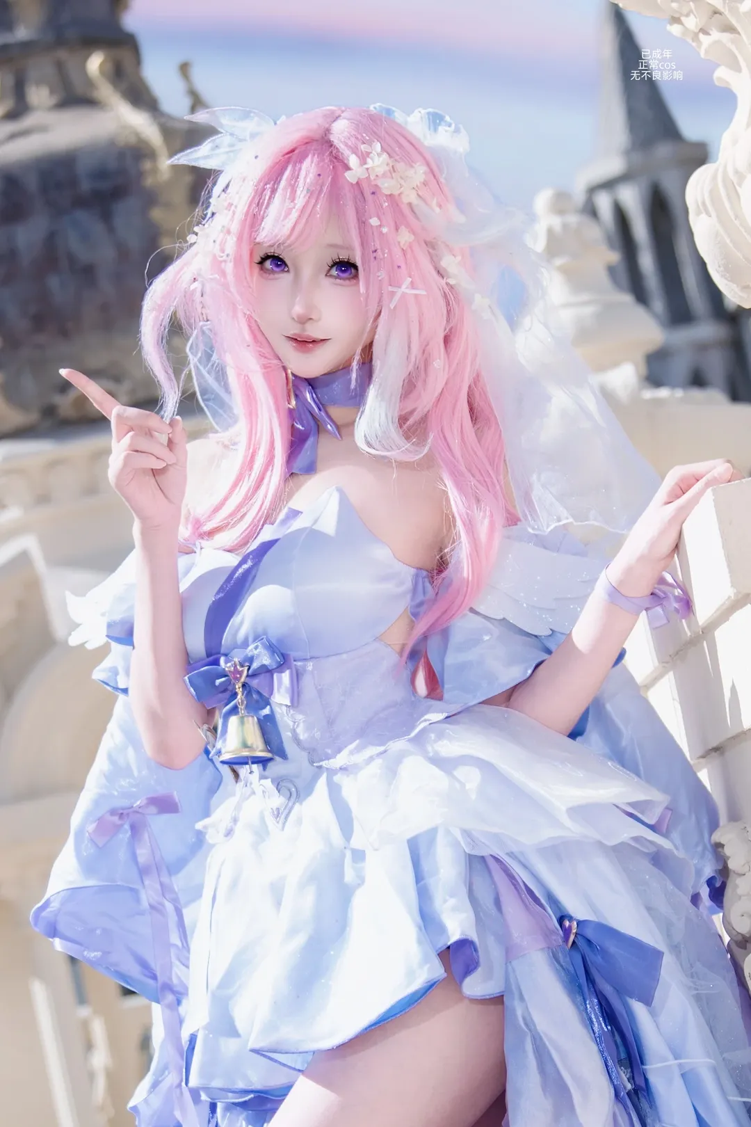 爱莉希雅cos, cosplay, 外景摄影, 爱莉希雅花间颂歌, 梦幻穿搭 - 第2张