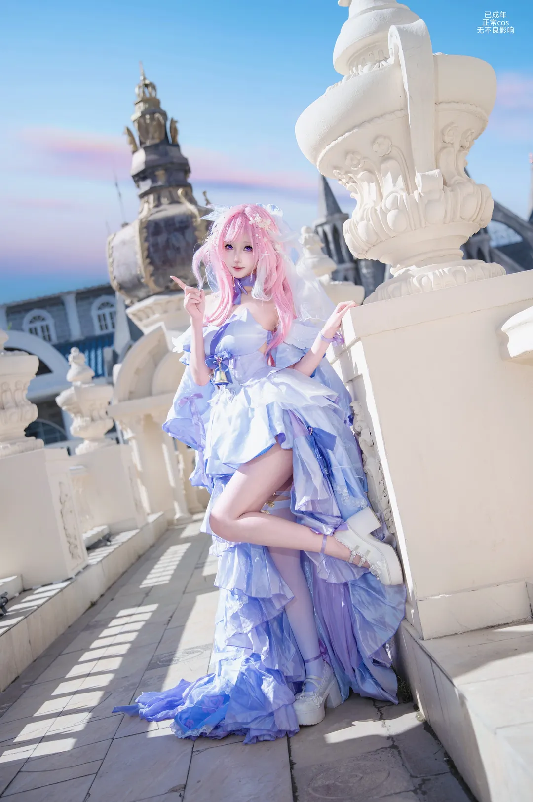 爱莉希雅cos, cosplay, 外景摄影, 爱莉希雅花间颂歌, 梦幻穿搭 - 第3张