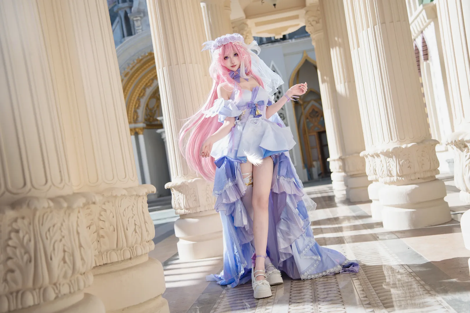 爱莉希雅cos, cosplay, 外景摄影, 爱莉希雅花间颂歌, 梦幻穿搭 - 第4张