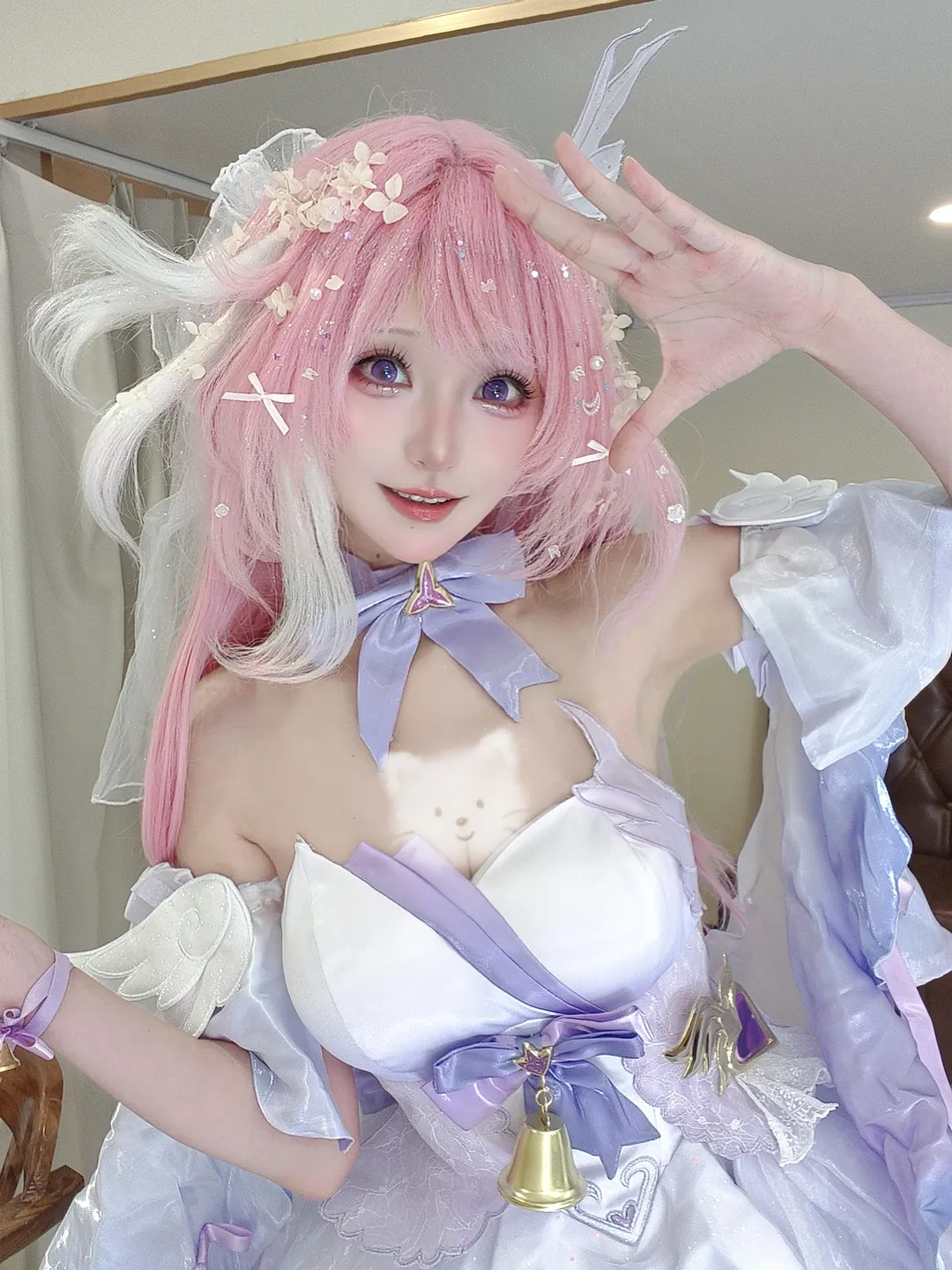 爱莉希雅cos, 粉色假发, cosplay穿搭, 梦幻少女风, 二次元Cos - 第2张