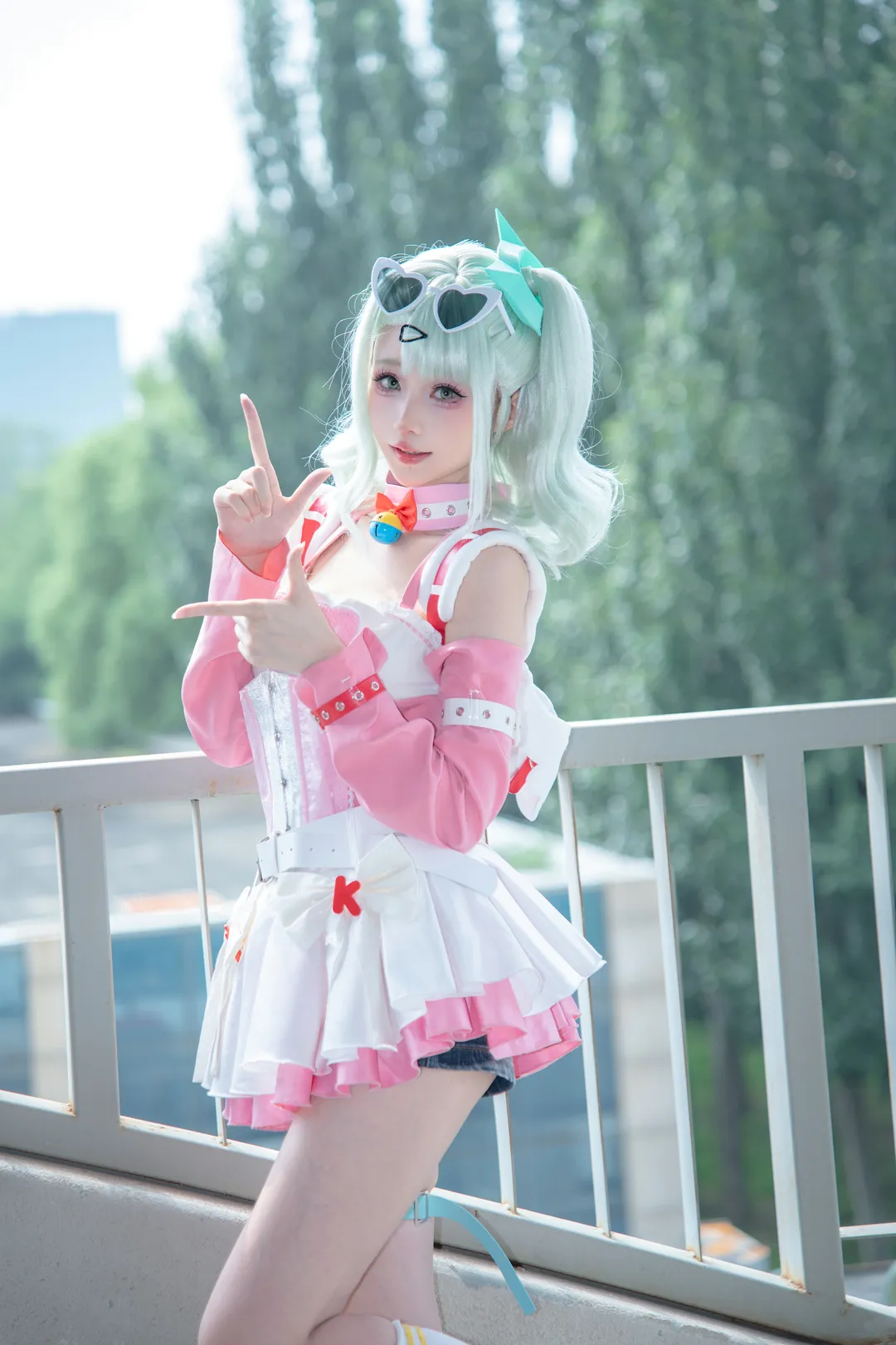 ゼンレスゾーンゼロ, 2次元少女, 千夏 コスプレ, コスプレ日常, 屋上撮影 - 2枚目