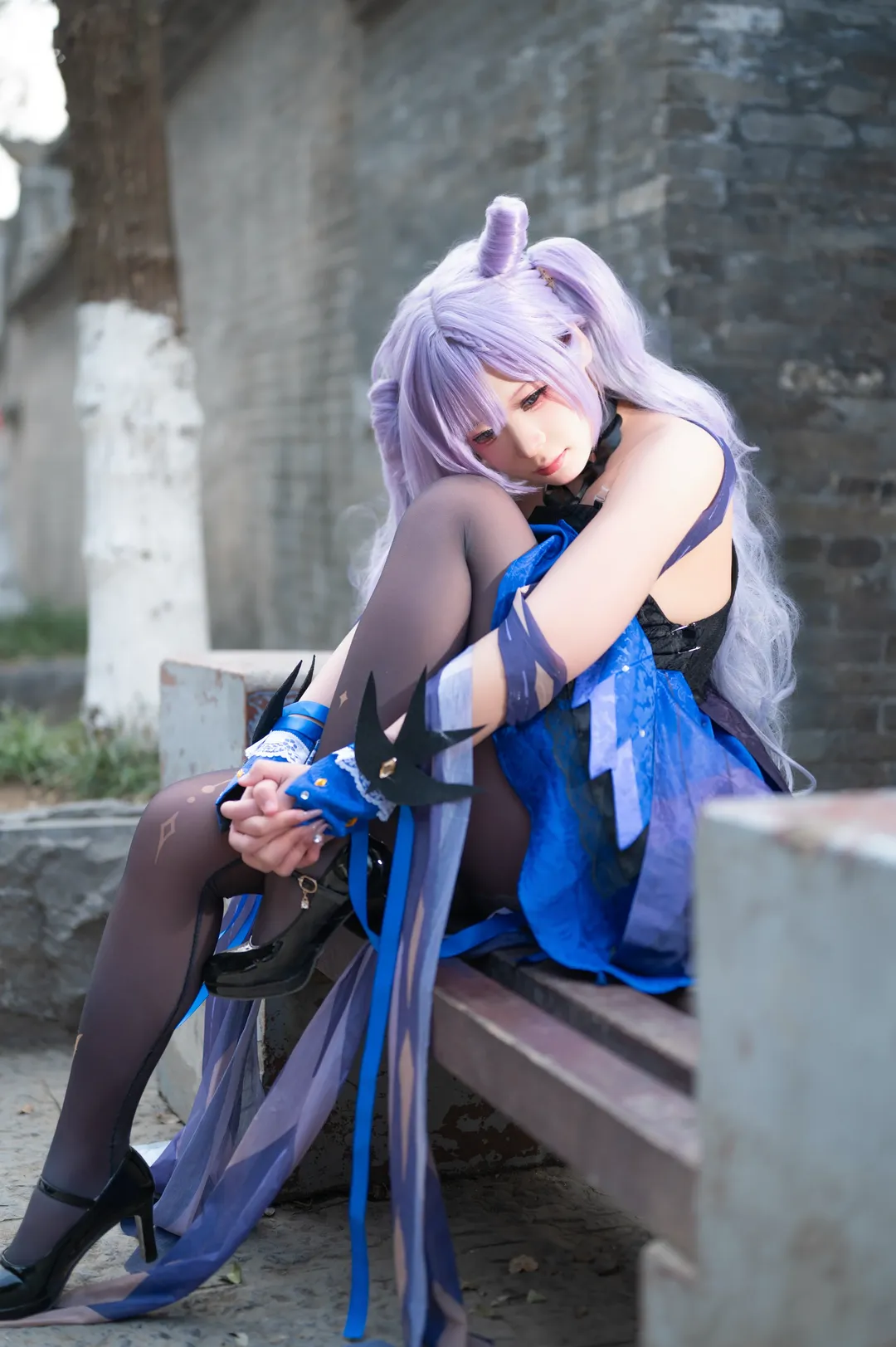 原神, Cosplay摄影, 刻晴cos, 户外人像, 糖水片 - 第5张