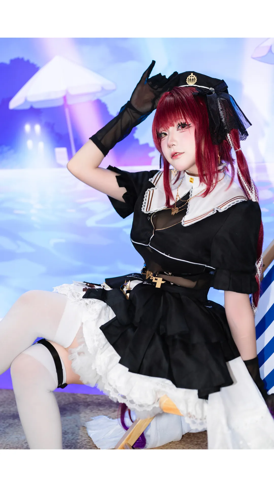 漫展场照, 水手服穿搭, Cosplay日常, 宝钟玛琳cos, hololive