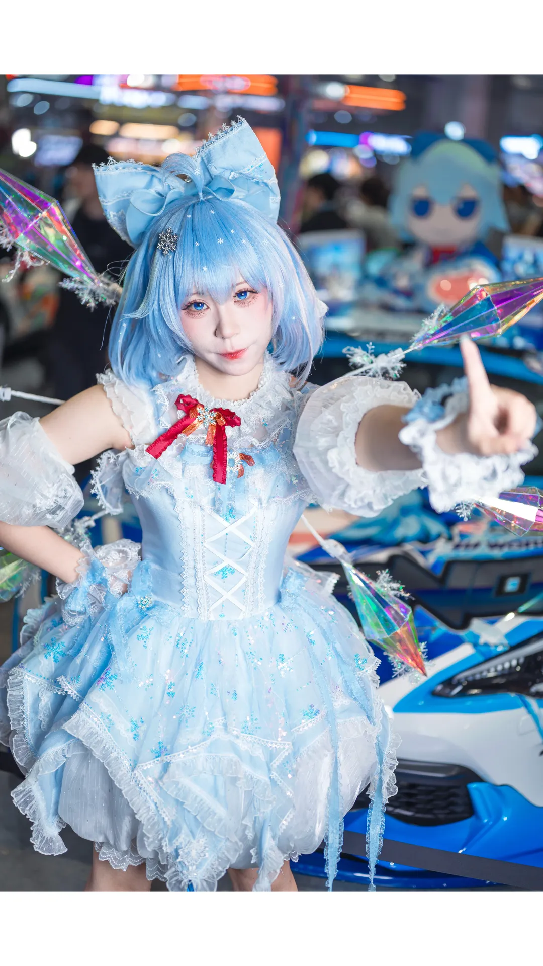 二次元少女, 东方project, 漫展返图, 琪露诺cos, bw展台 - 第4张