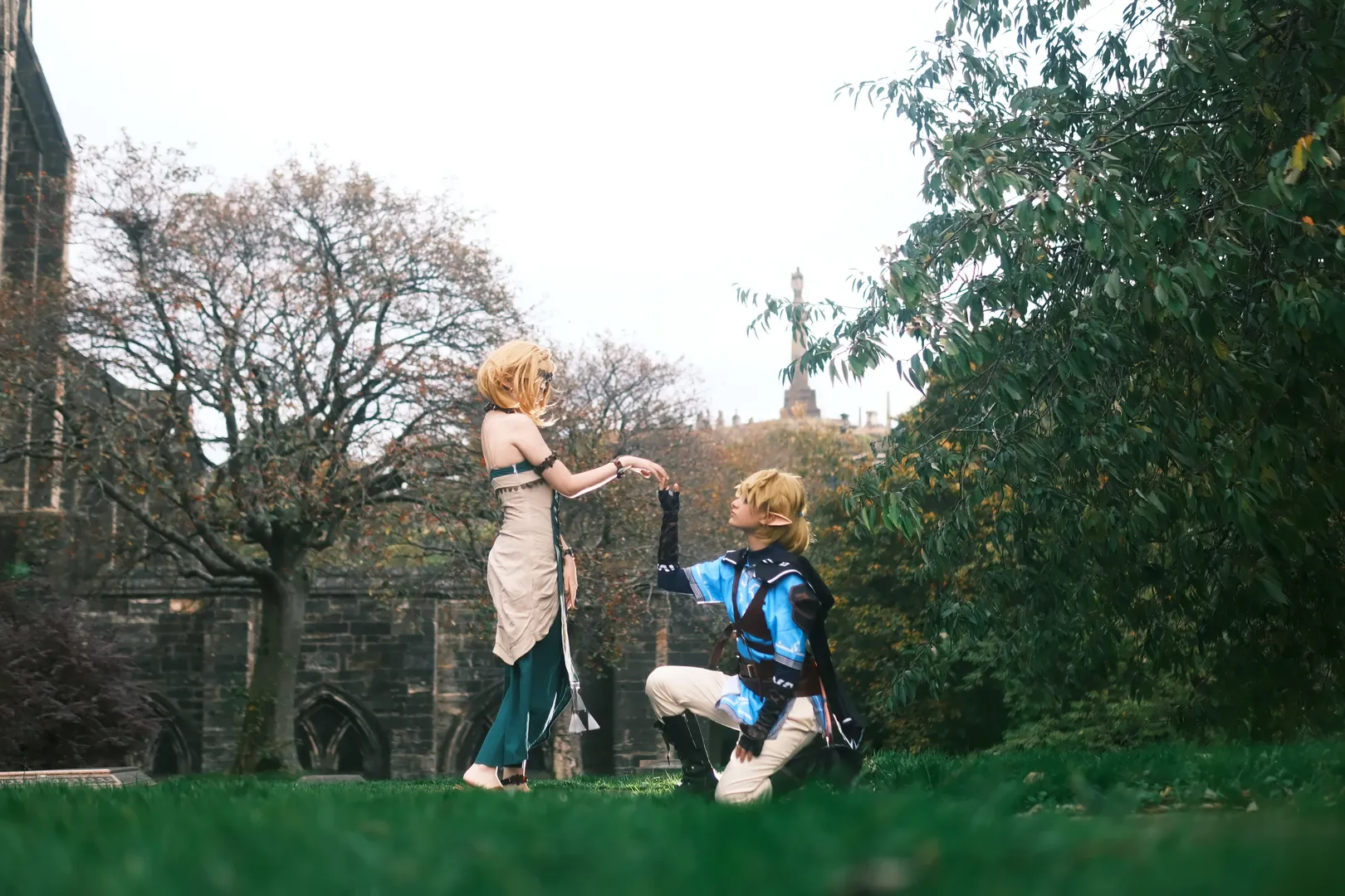 Cosplay正片, 林克cos, 塞尔达传说 王国之泪, 塞尔达cos, 格拉斯哥大墓地 - 第3张