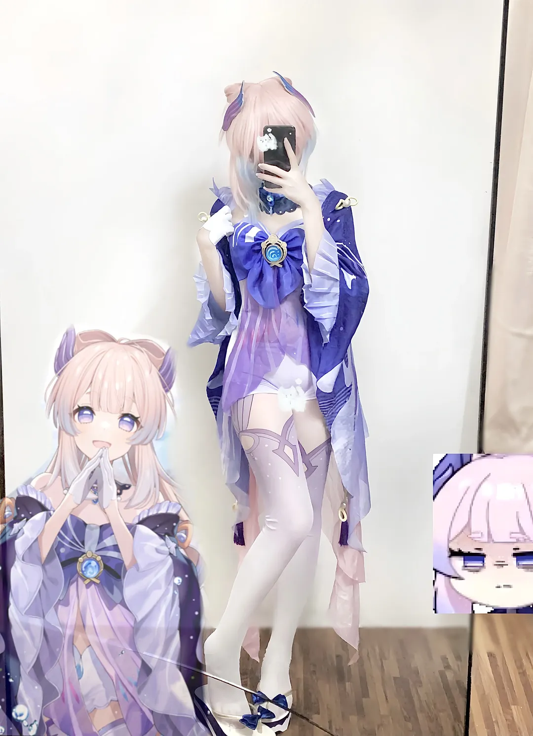 原神, 珊瑚宫心海cos, cosplay日常, 试衣间, 洄游珊海 - 第1张
