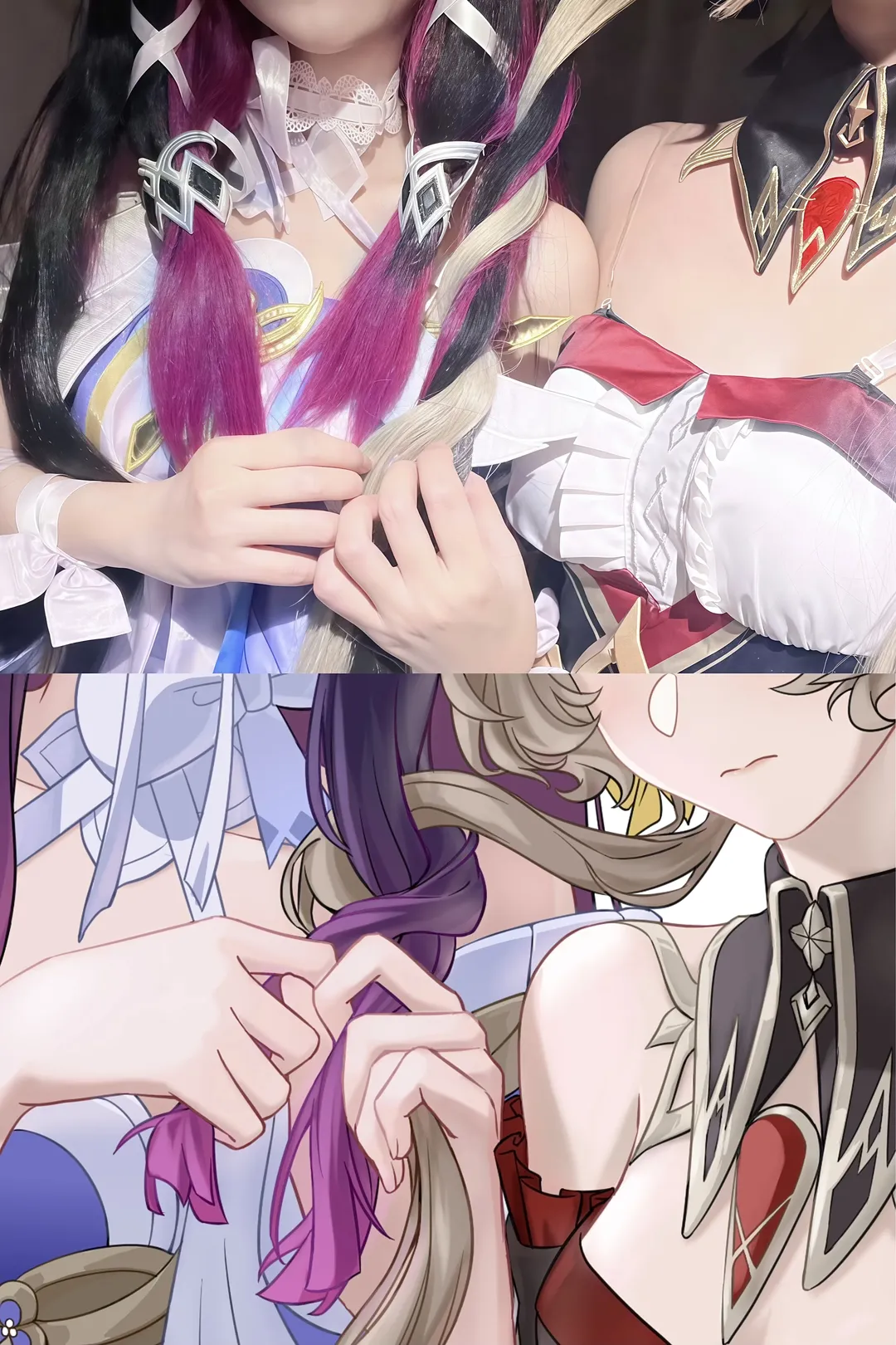 桑多涅cos, 原神, cosplay, 愚人众, 少女哥伦比娅cos - 第1张