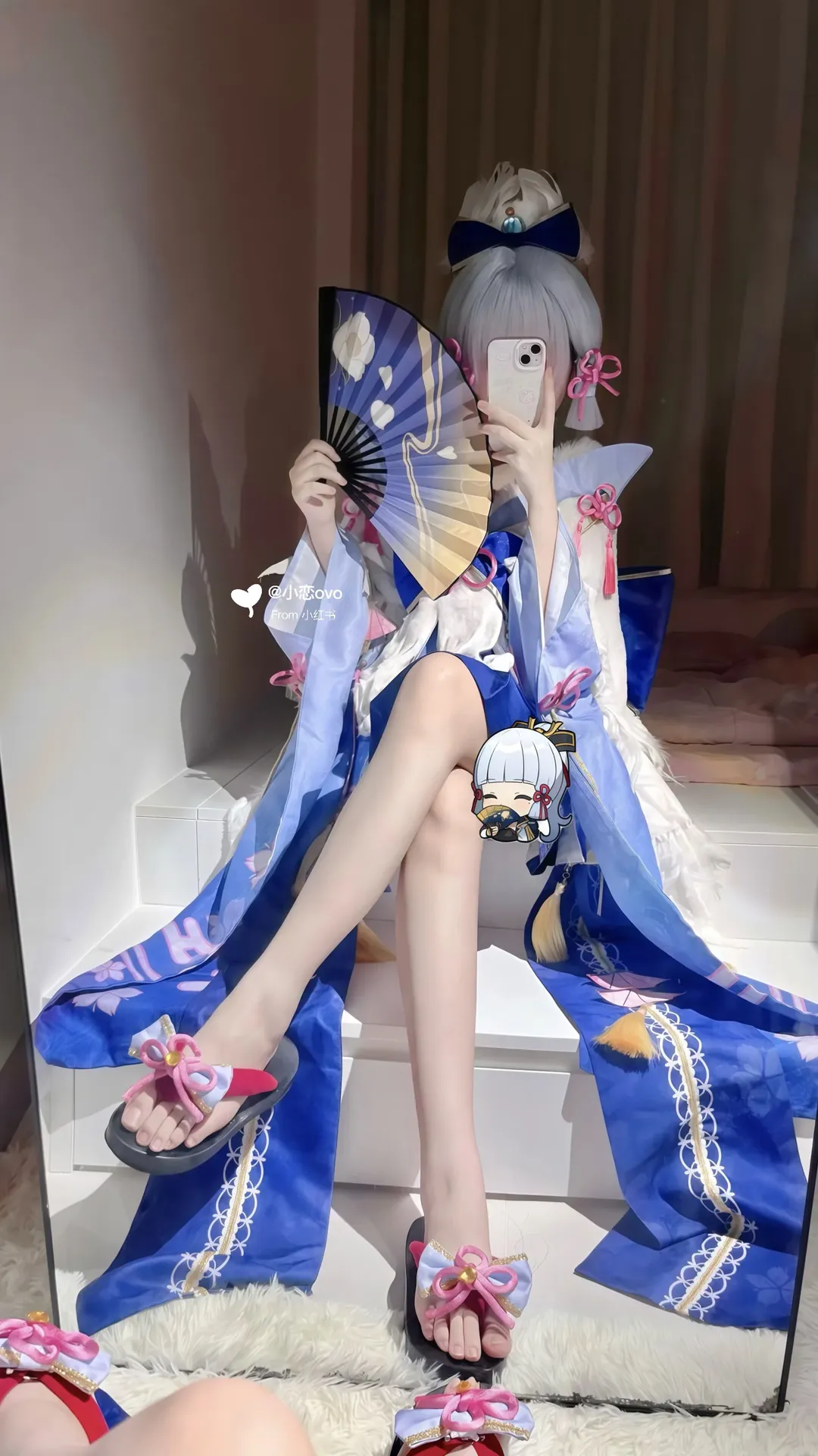 Genshin Impact, Kamisato Ayaka cosplay, Cosplay sharing, Japanese style cosplay, Heron Princess