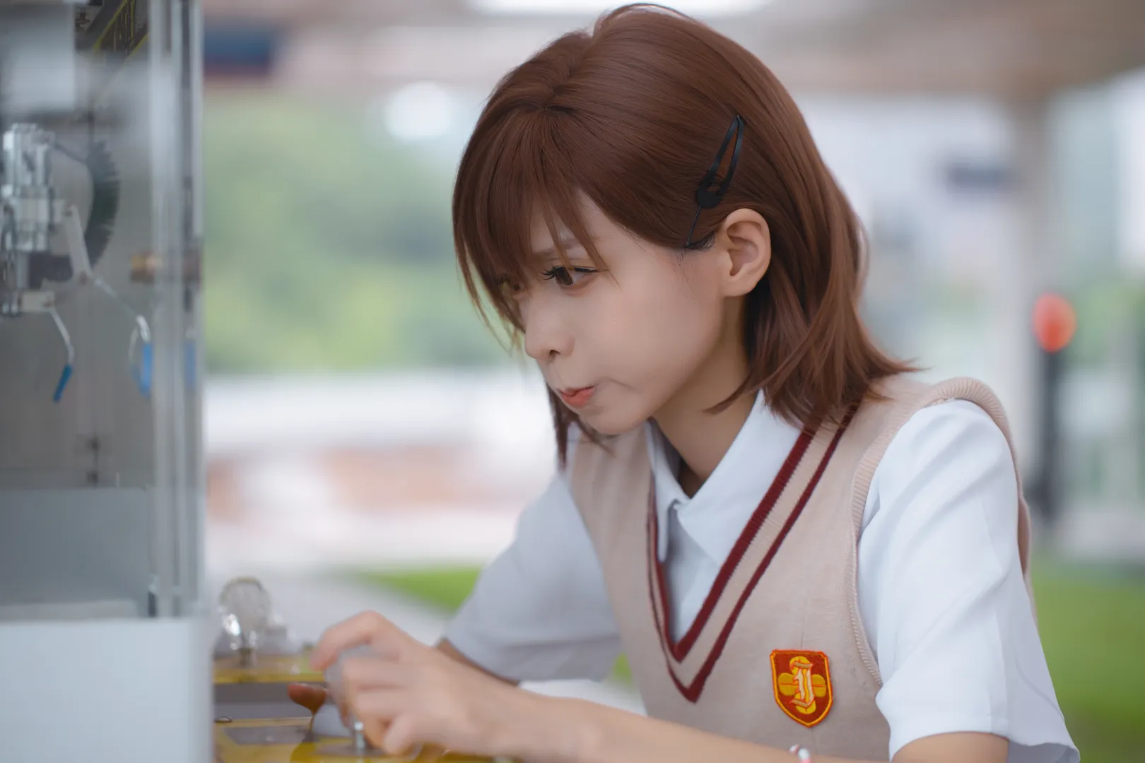 コスプレ日常, とある科学の超電磁砲, 御坂美琴 コスプレ, 常盤台中学校, 制服撮影 - 1枚目