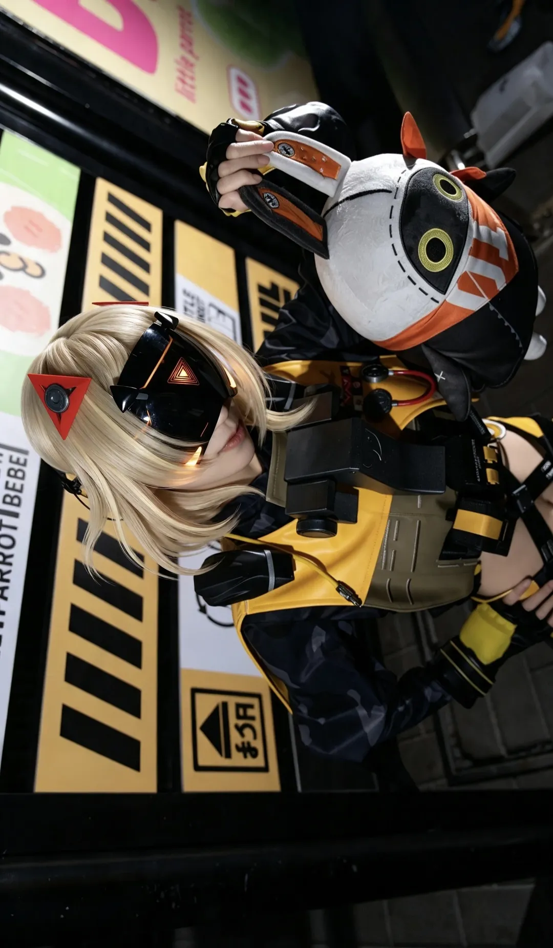 ゼンレスゾーンゼロ, コスプレ撮影, トリガー コスプレ, タクティカルコーデ, 夜景フラッシュ