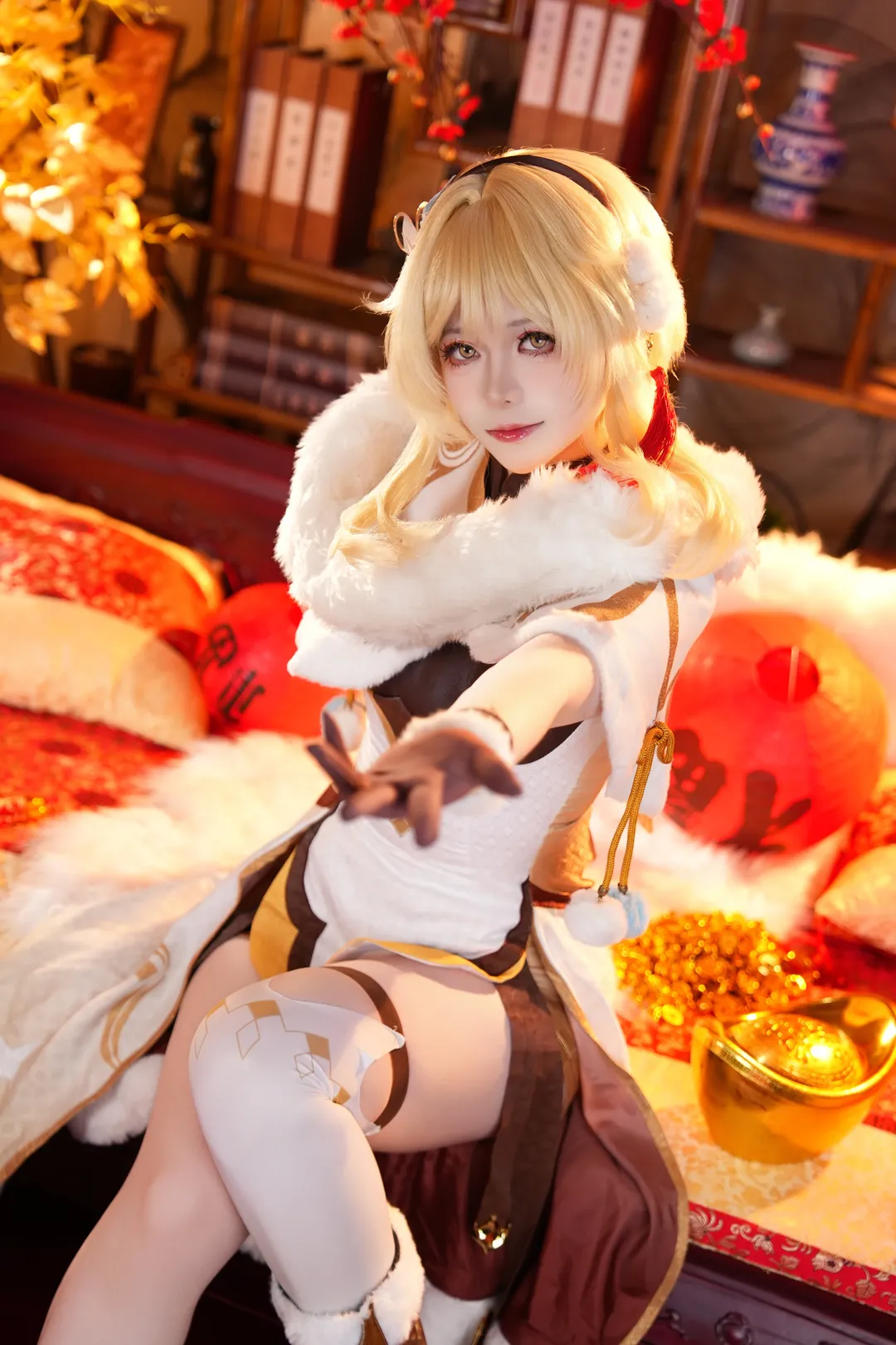 二次元, 原神, Cosplay分享, 熒妹cos, 新年cos