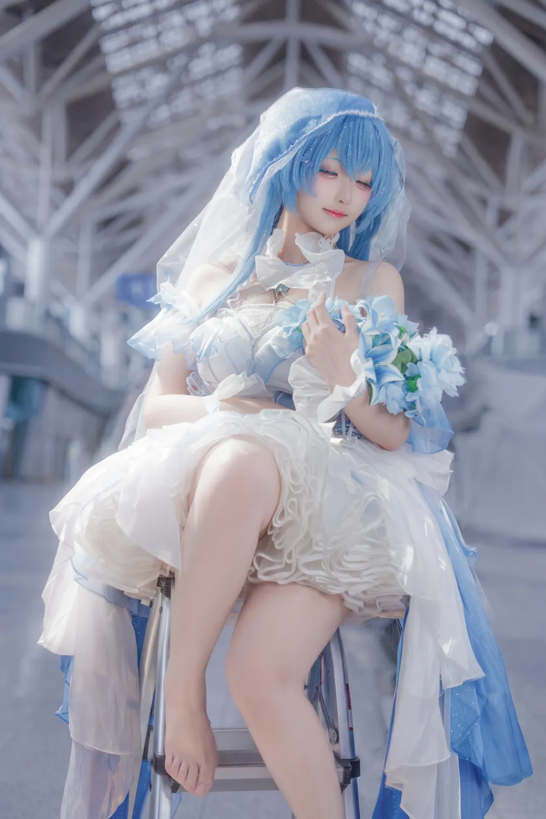 鸣潮, 守岸人cos, 漫展场照, cosplay摄影, 蓝色系cos - 第2张