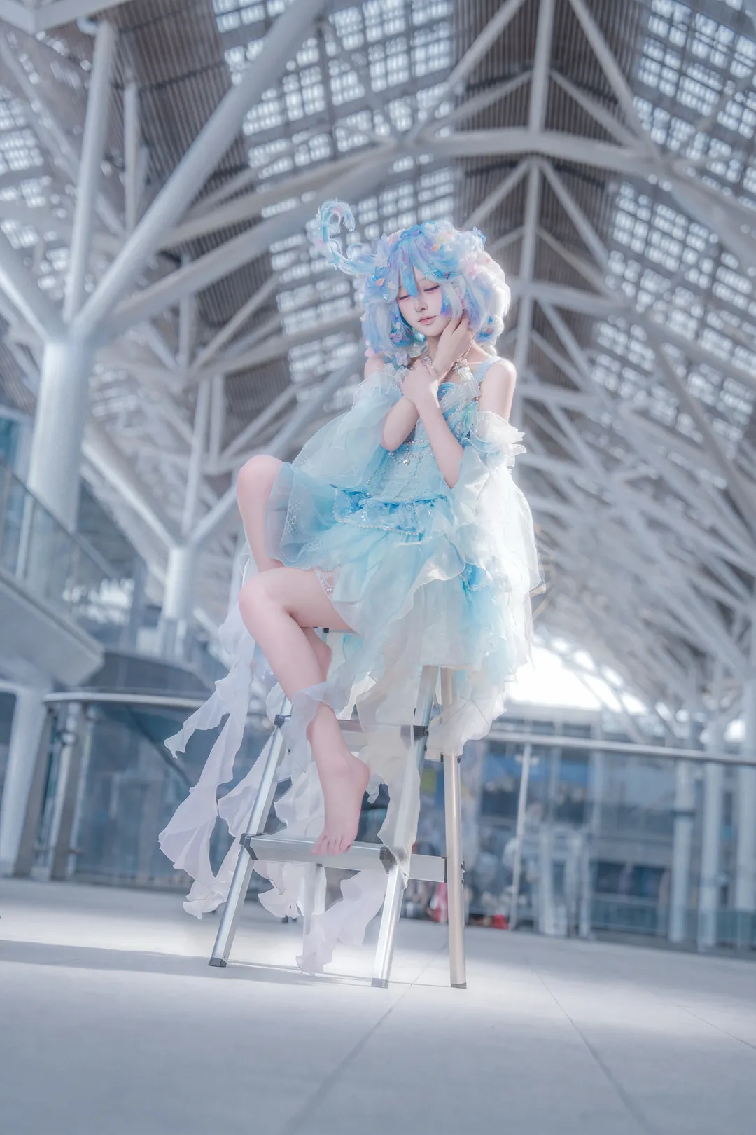 原神, 场照, 芙宁娜cos, cosplay摄影, 水元素
