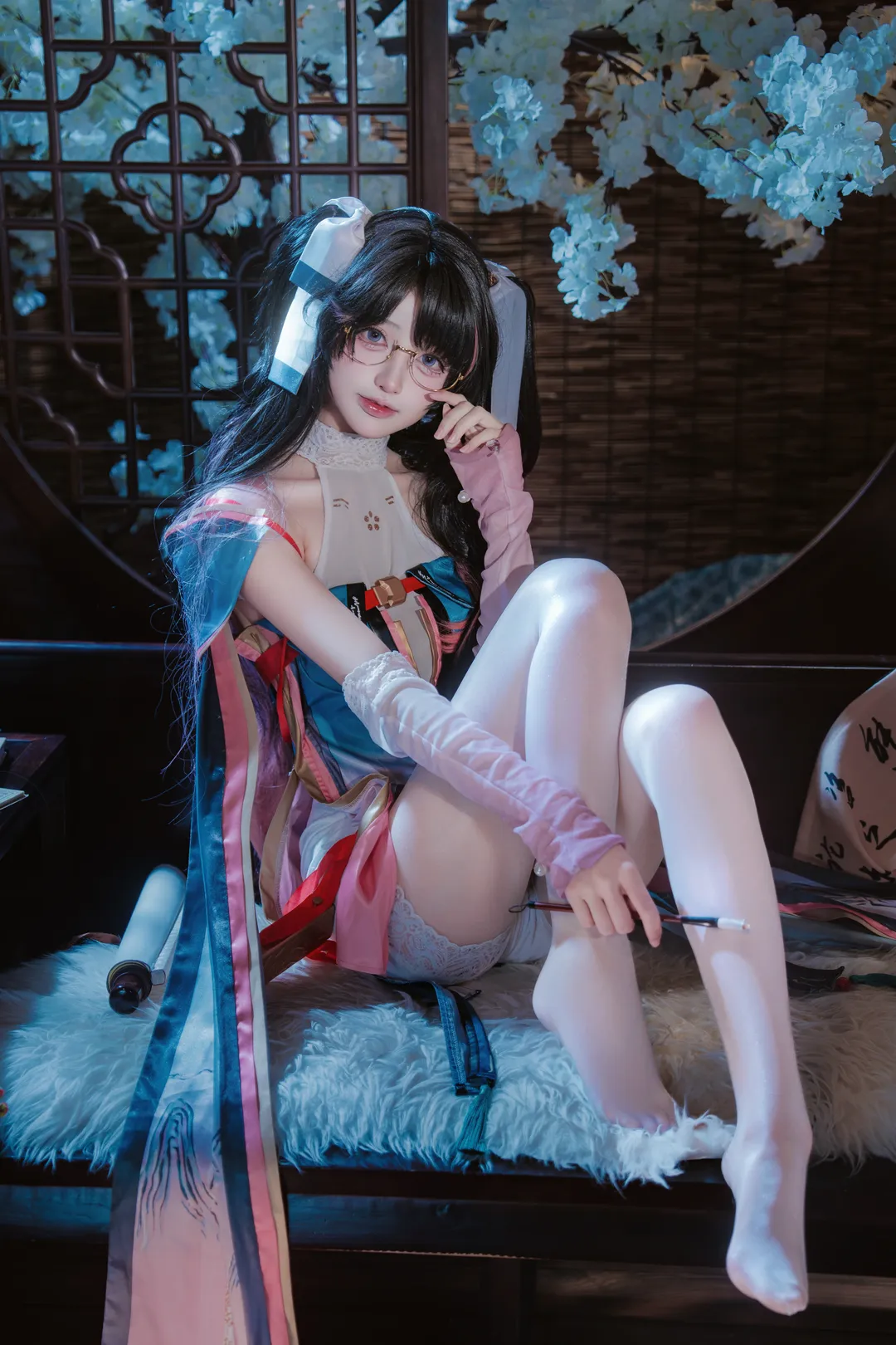 Wuthering Waves, Anime cosplay, Zhezhi cosplay, Chinese-style girl, Meganekko - Image 2