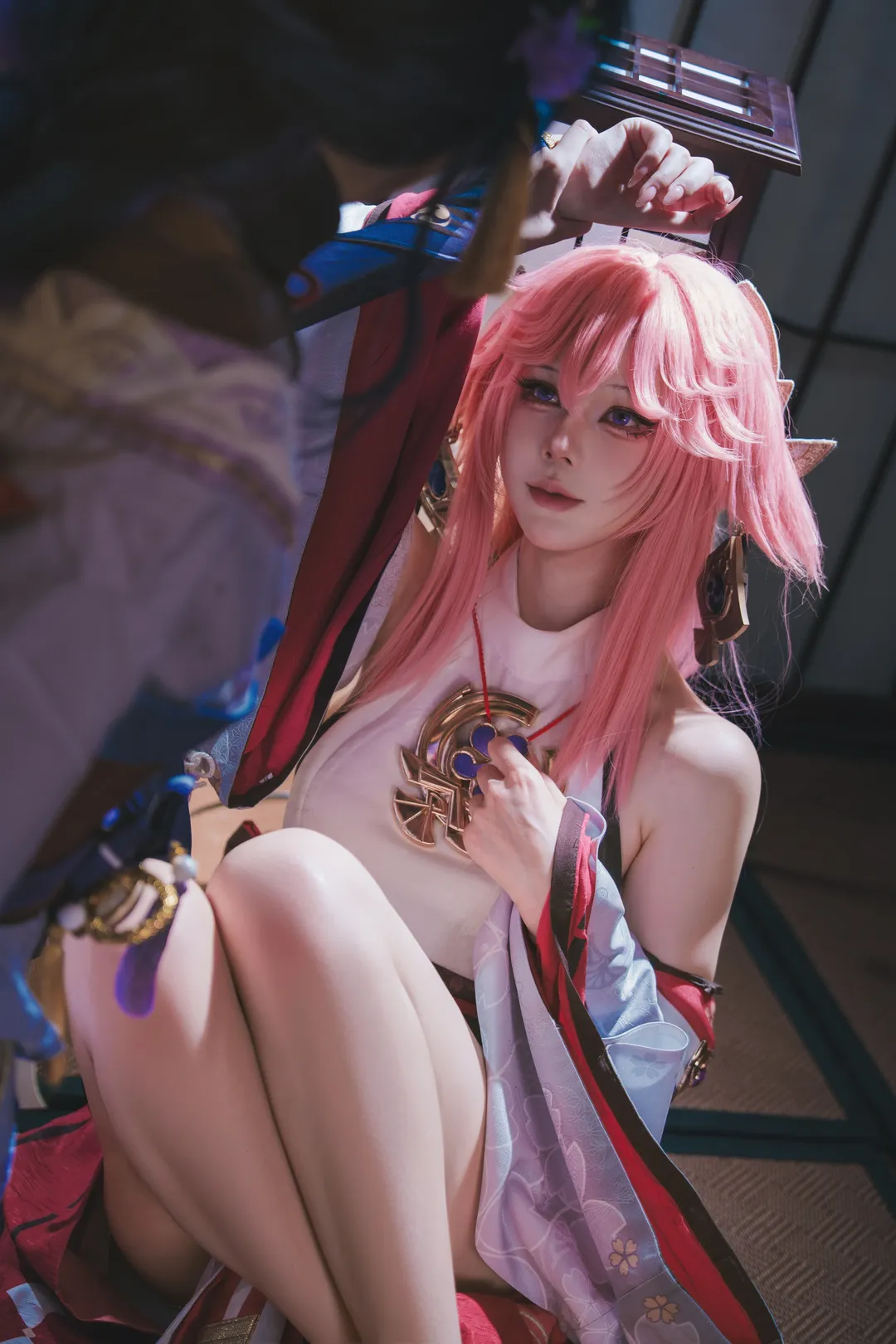 原神, Cosplay摄影, 八重神子cos, 雷电将军cos, 和风Cosplay