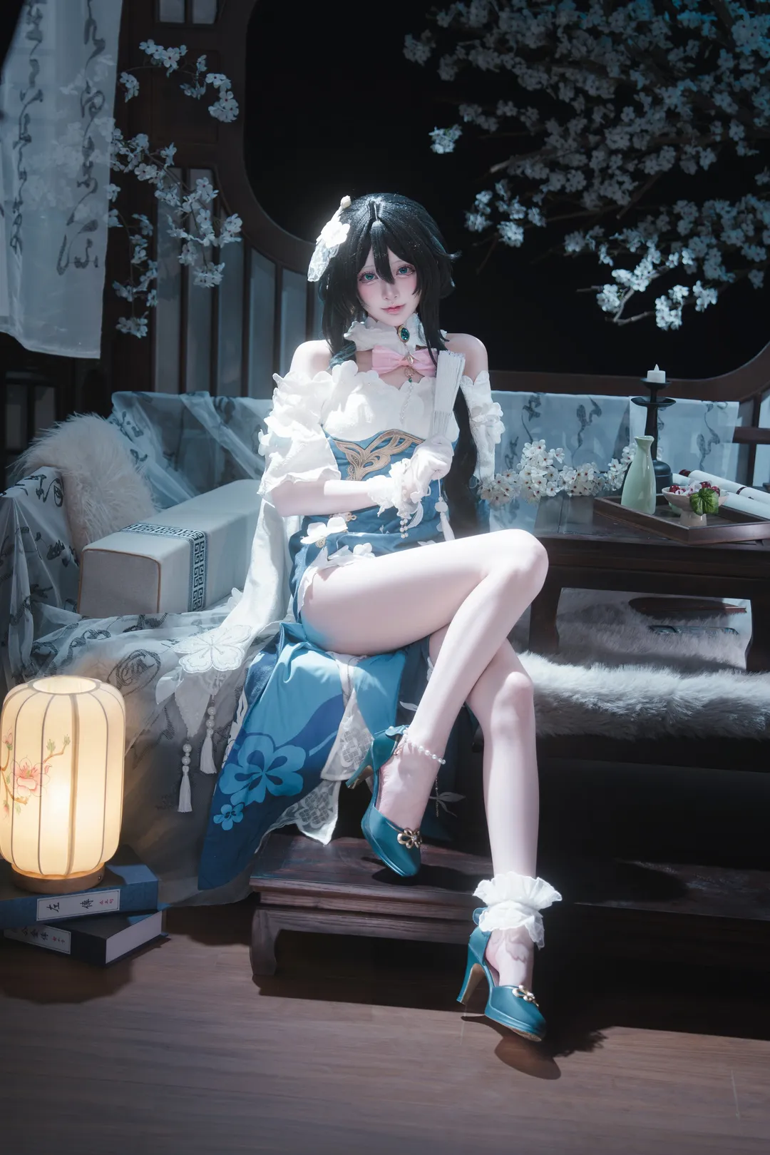 星穹铁道, 阮梅cos, cosplay穿搭, 白丝高跟, 国风仙气