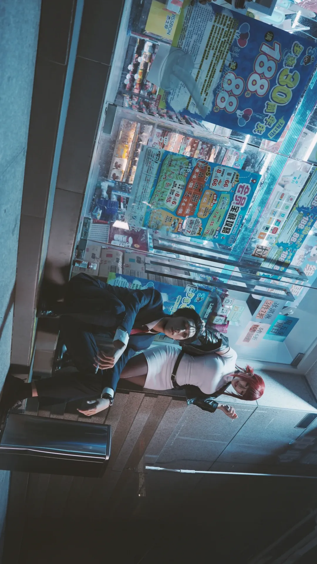 夜景人像, 山田小姐cos, 双人cosplay, 佐佐木, 便利店写真 - 第2张