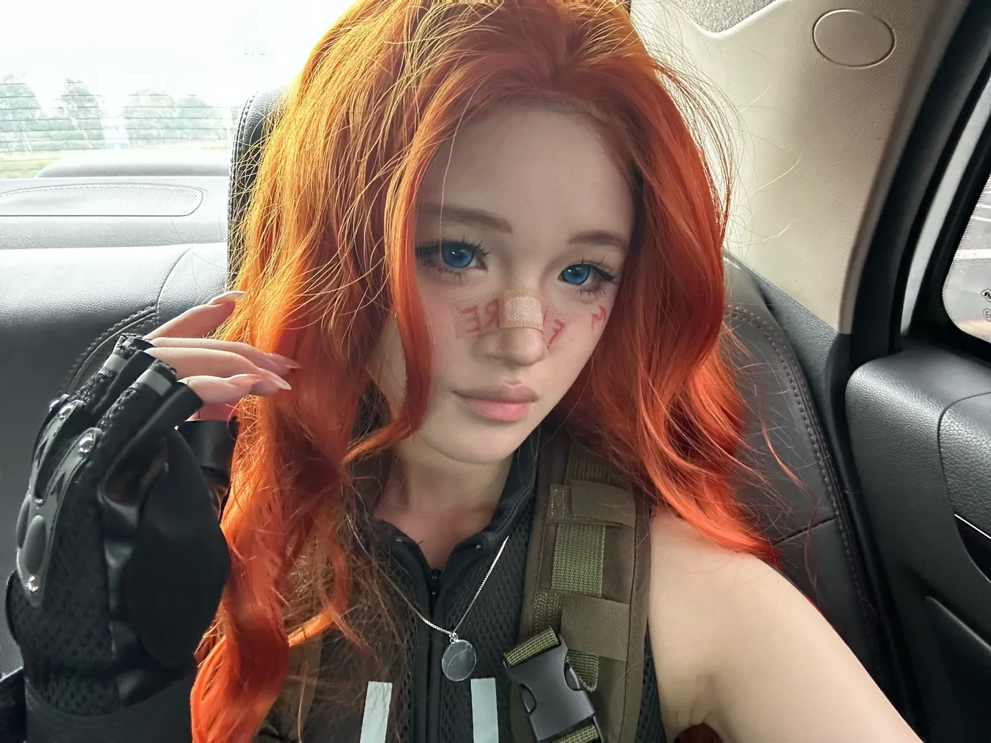イベント写真, 戦傷メイク, テンペストコスプレ, 海岸線, タクティカルテックウェア