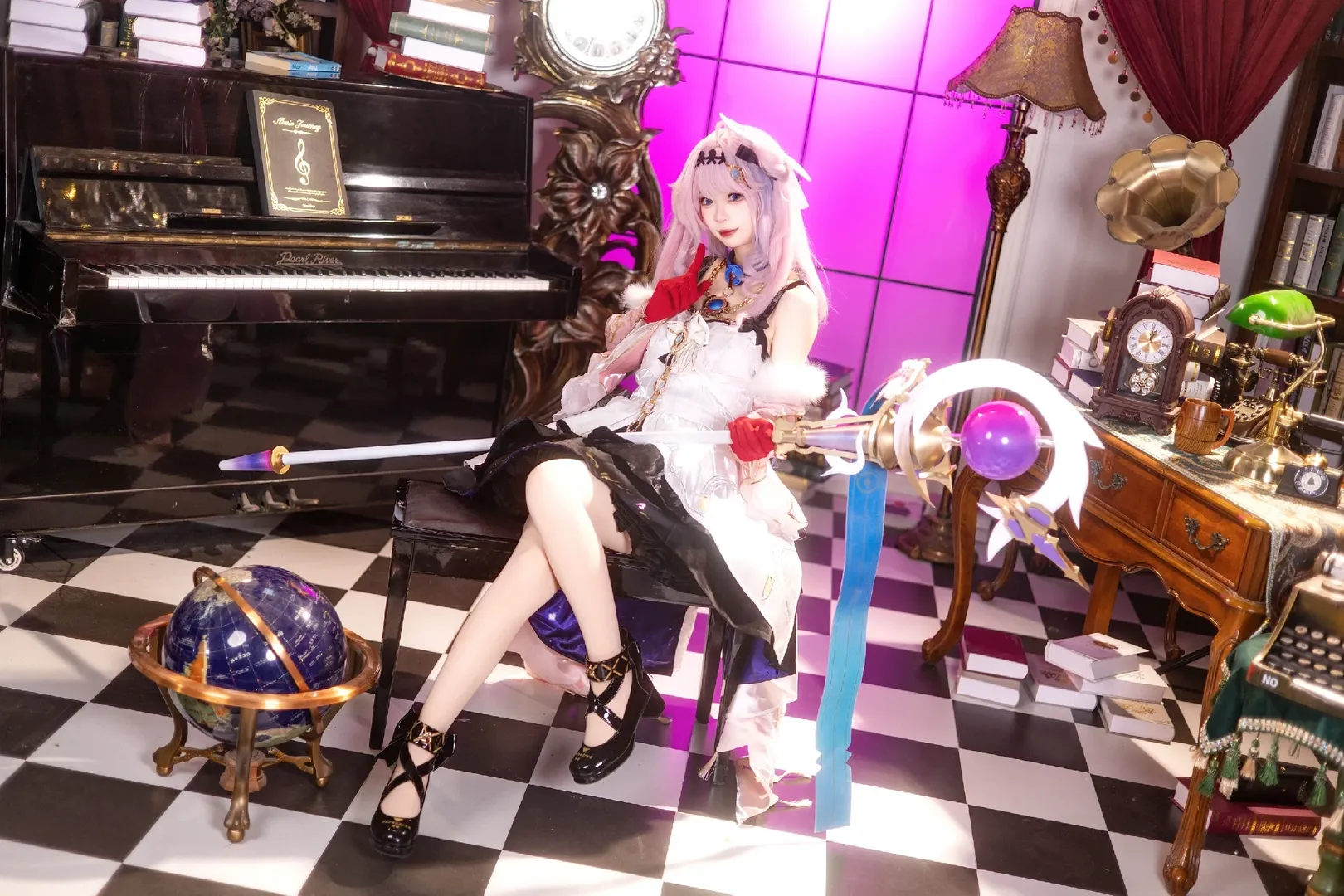 鸣潮, 达妮娅cos, cosplay摄影, 水蜜桃女孩, 复古奇幻