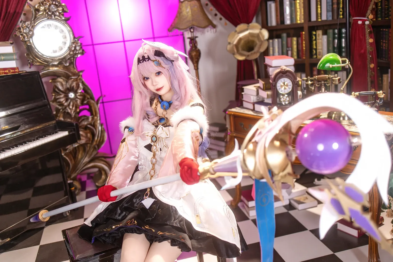 鸣潮, 达妮娅cos, cosplay摄影, 水蜜桃女孩, 复古奇幻 - 第4张