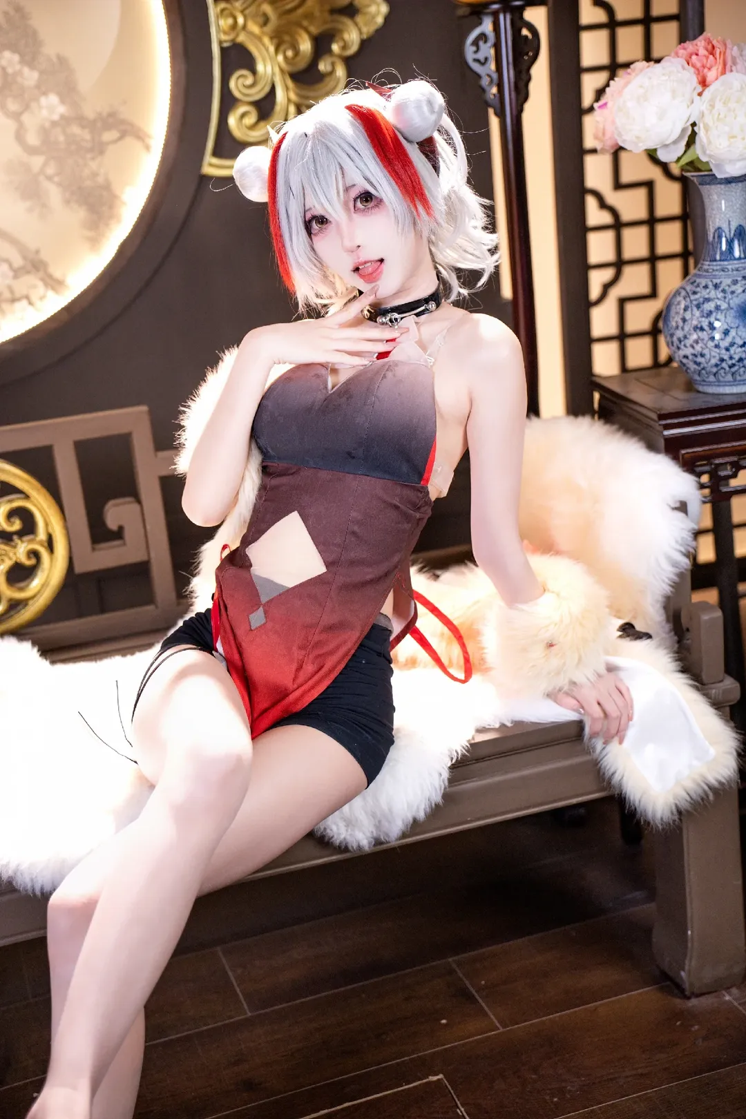 明日方舟, 维什戴尔cos, 音律联觉, cosplay摄影, 中式布景cos - 第3张