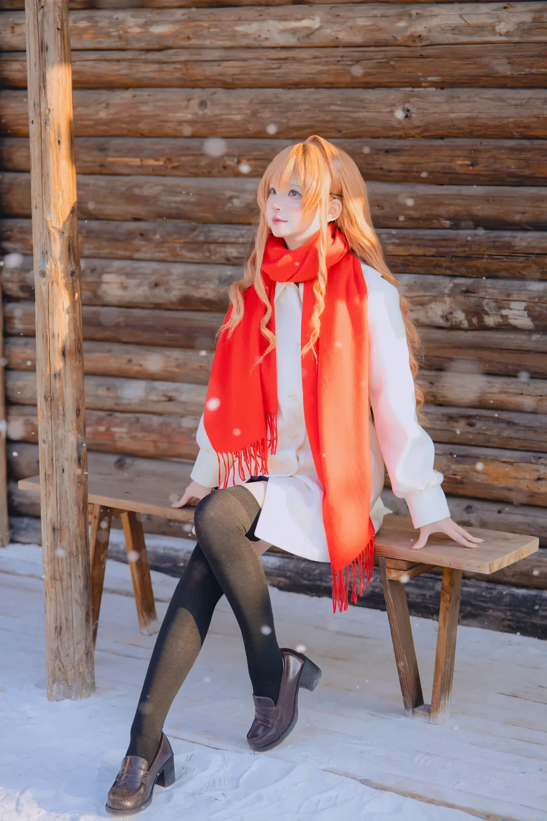 cosplay, 雪景, 逢坂大河cos, 龙与虎, 冬装 - 第6张