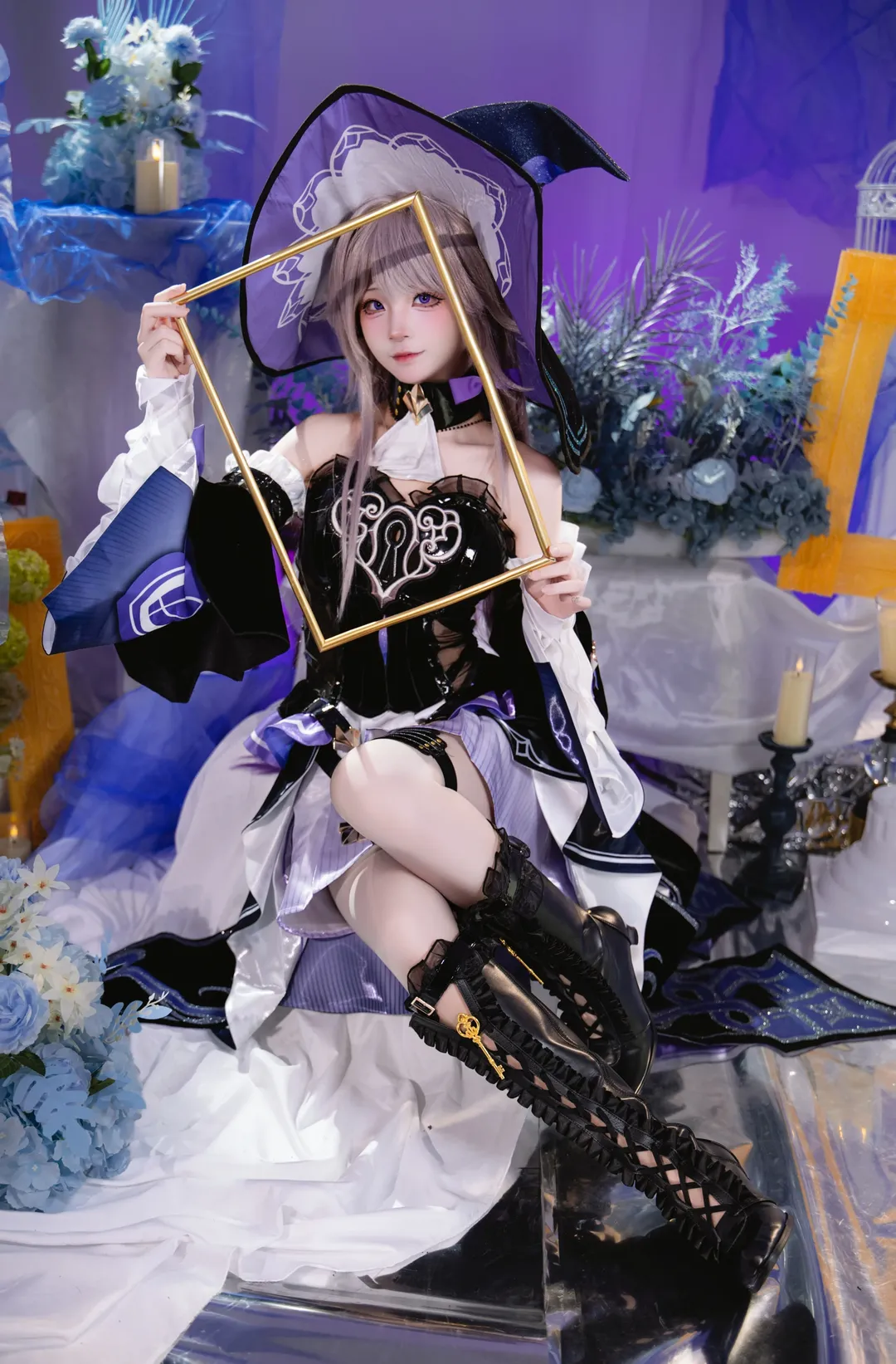 崩坏星穹铁道, 大黑塔cos, cosplay摄影, 二次元装扮, 棚拍造型 - 第1张