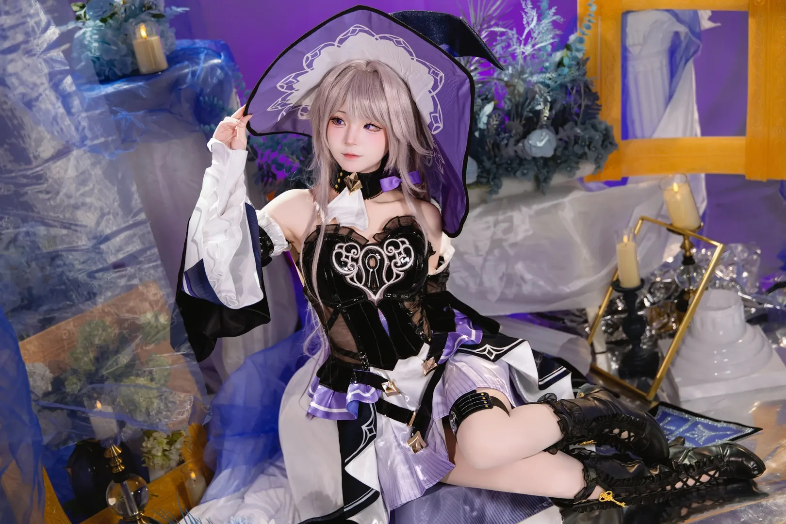 崩坏星穹铁道, 大黑塔cos, cosplay摄影, 二次元装扮, 棚拍造型 - 第4张