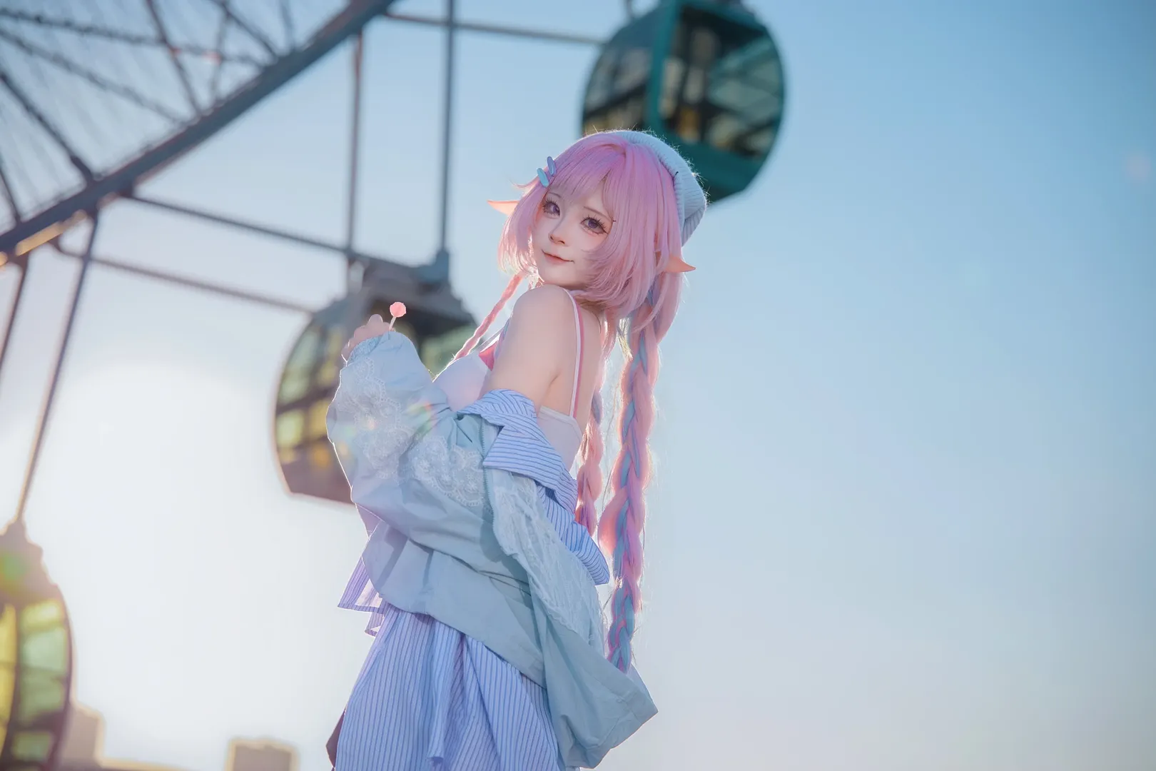 cosplay, 昔涟cos, 崩坏星穹铁道, 二次元日常穿搭, 城市天台摄影 - 第5张
