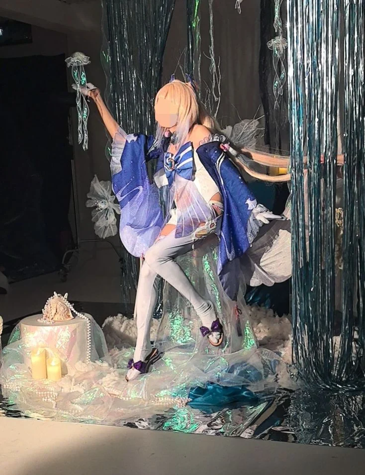 Genshin Impact, Anime-style photography, Sangonomiya Kokomi cosplay, Genshin Impact cosplay, Underwater photography