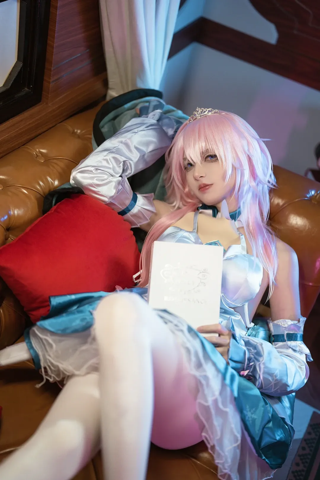崩壊：スターレイル, 三月なのか コスプレ, 白ニーソコーデ, 女装男子, 礼服コスプレ - 8枚目