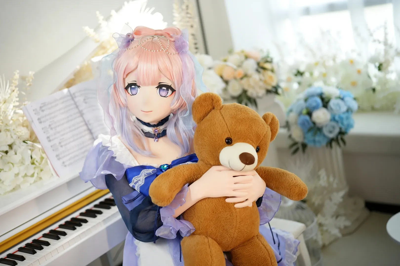 原神, 珊瑚宮心海cos, 角色扮演攝影, 同人女僕裝, 二次元kigurumi - 第4張