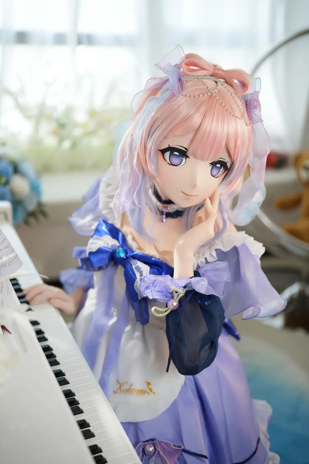 原神, 珊瑚宮心海cos, 角色扮演攝影, 同人女僕裝, 二次元kigurumi - 第6張