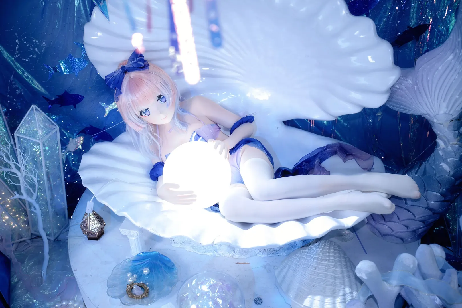 Genshin Impact, Sangonomiya Kokomi cosplay, Cosplay photoshoot, Kigurumi, Atlantis - Image 1