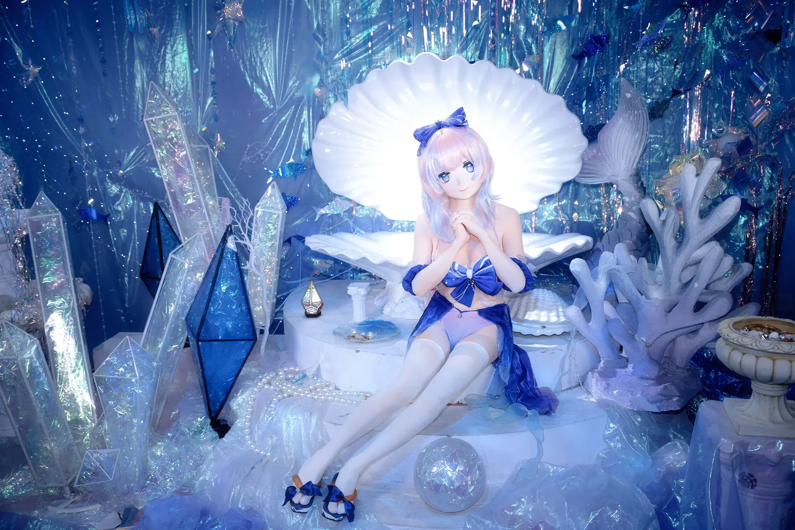 原神, 珊瑚宫心海cos, Cosplay正片, Kigurumi, 亚特兰蒂斯