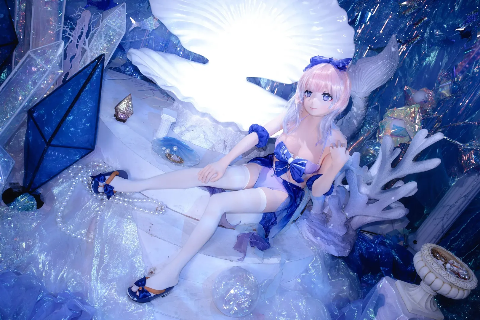 Genshin Impact, Sangonomiya Kokomi cosplay, Cosplay photoshoot, Kigurumi, Atlantis - Image 3