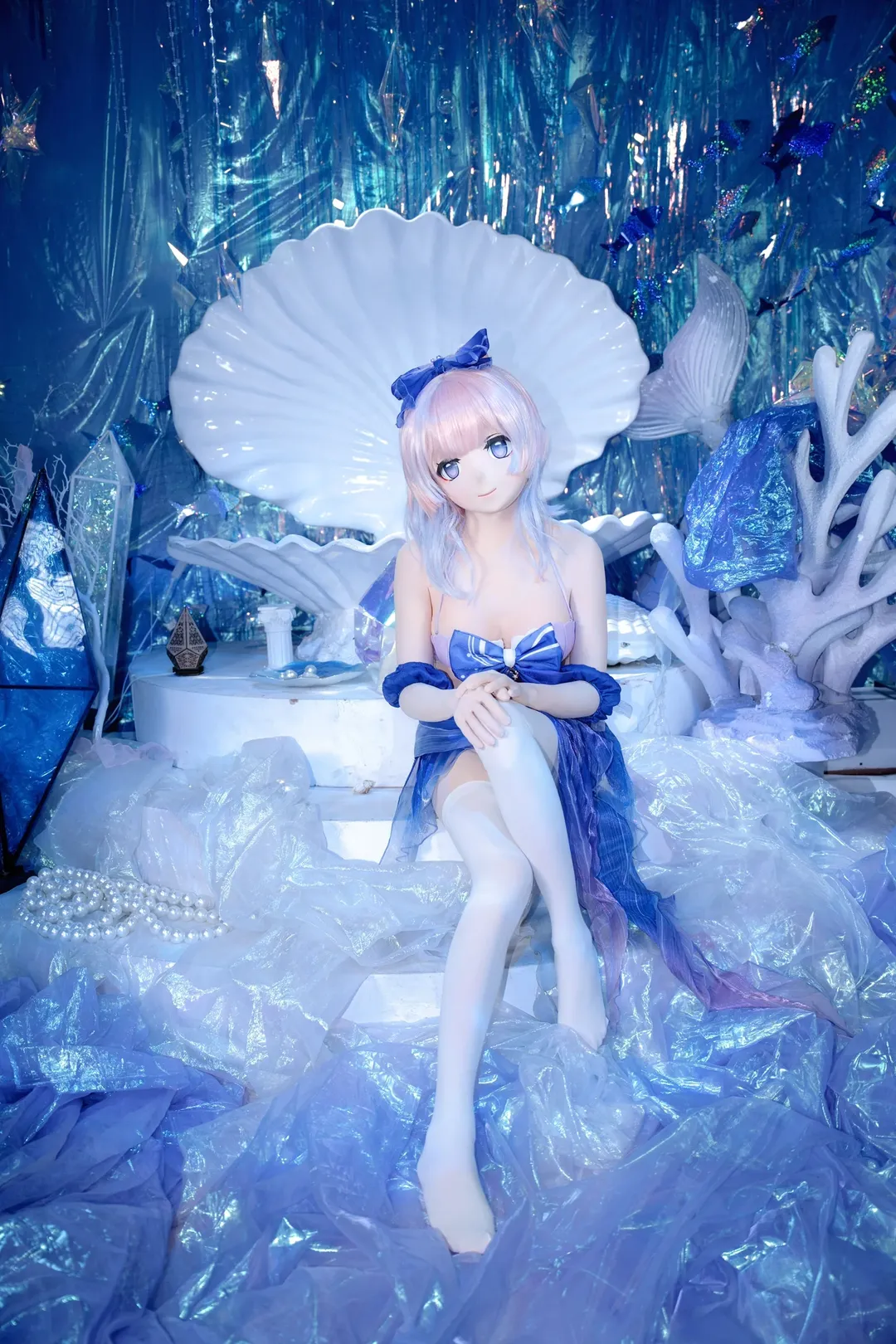 Genshin Impact, Sangonomiya Kokomi cosplay, Cosplay photoshoot, Kigurumi, Atlantis - Image 5
