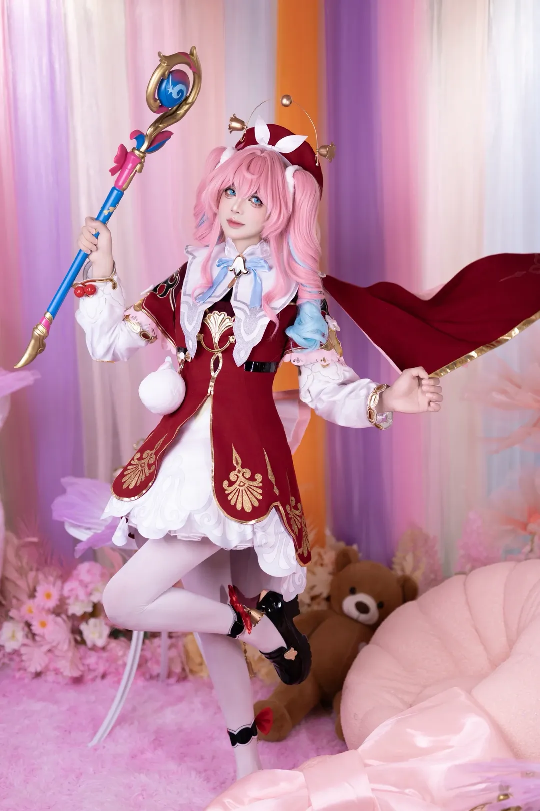 崩壊：スターレイル, 二次元コスプレ, ヒアシンシア コスプレ, 白ニーソコーデ, 幻想的な撮影