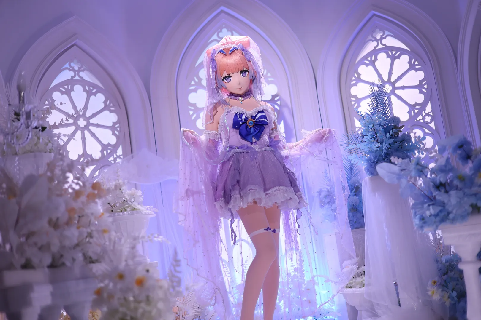 原神, 二次元摄影, 珊瑚宫心海cos, 花嫁cosplay, kigurumi - 第1张